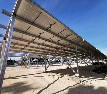 50KW Solar Carport Mounting System In Peru